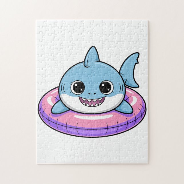 Puzzle Bébé Requin Mignon Avec Flotteur | Enfants (Vertical)
