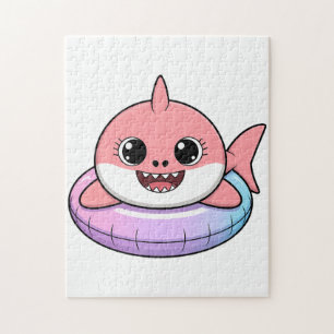 Puzzle Bébé Requin Mignon Avec Flotteur   Enfants
