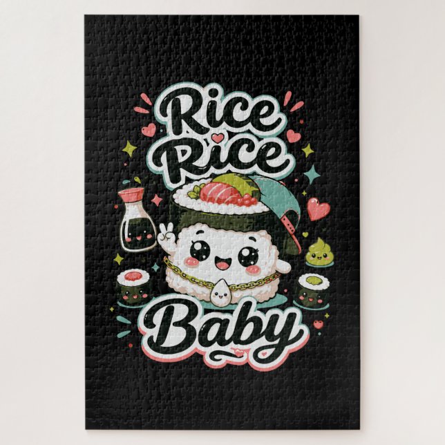 Puzzle Bébé Riz Kawaii Sushi (Vertical)