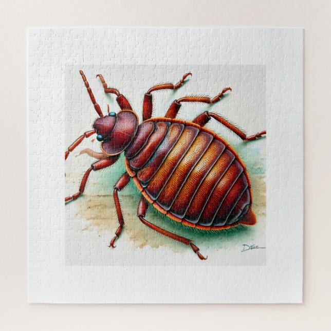 Puzzle Bedbug dorsal view 160924IREF212 - Watercolor (Vertical)