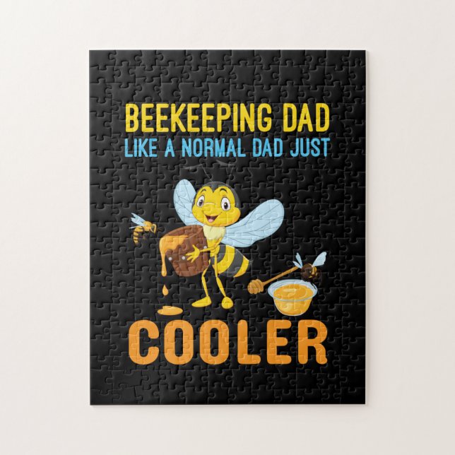 Puzzle Beekeeper Art BeeKeeping Papa (Vertical)