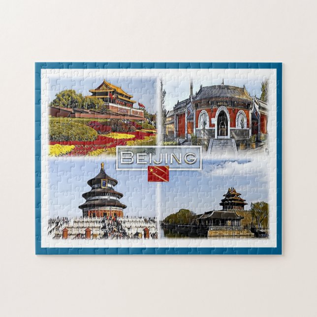 Puzzle Beijin - Chine - Mosaïque - (Horizontal)