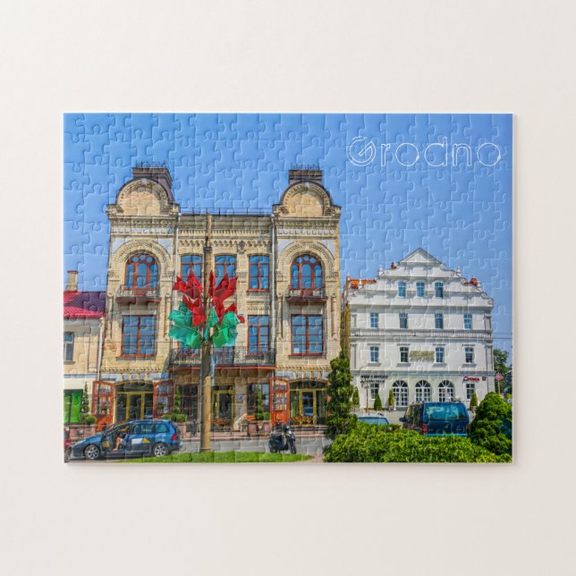 Puzzle Belarus Grodno Old City Architecture People (Horizontal)