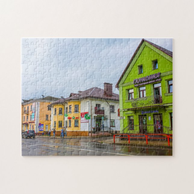 Puzzle Belarus Slonim Architecture Landscape City Street (Horizontal)