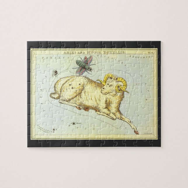 Puzzle Bélier, Constellation Vintage, Miroir d'Urania (Horizontal)