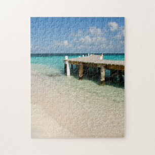 Puzzle Belize, mer des Caraïbes, Caye Goff. Une petite îl