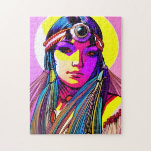 Puzzle Belle Américaine Autochtone.