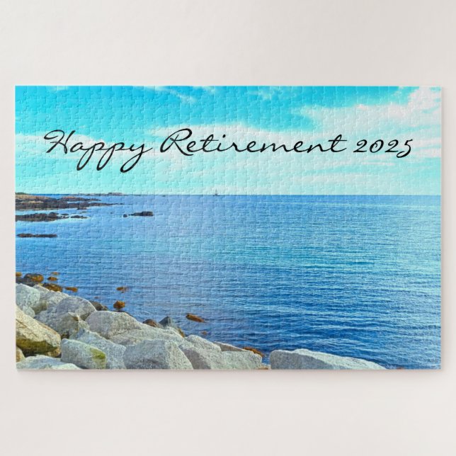 Puzzle Belle Blue Sea Photo Azure Sky Retirement (Horizontal)