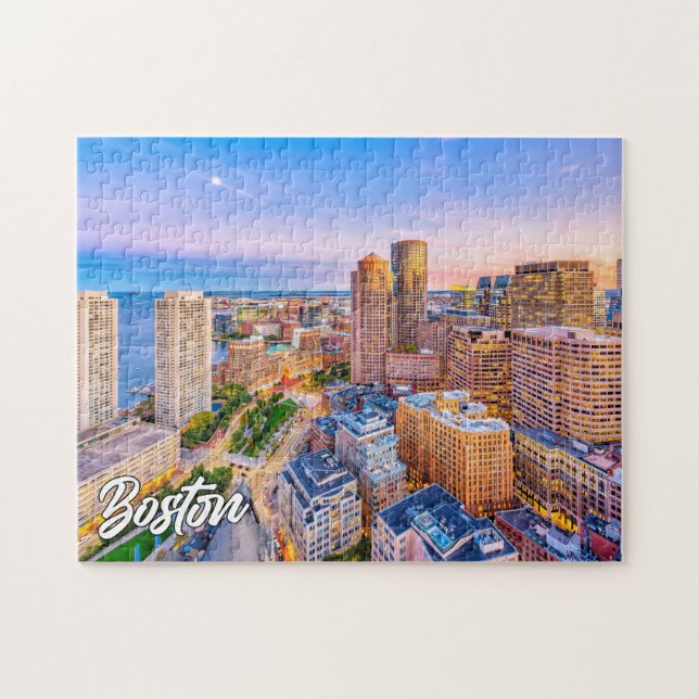 Puzzle Belle Boston Skyline, Massachusetts, États-Unis (Horizontal)