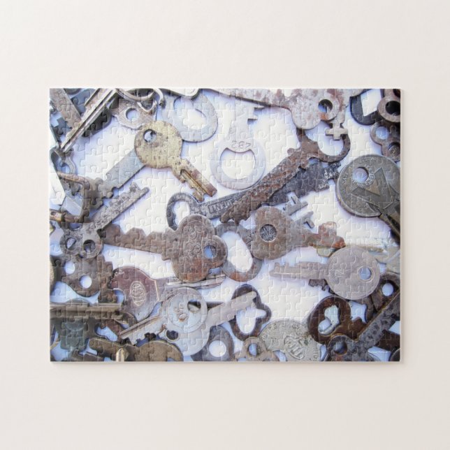 Puzzle Belle collection de clés Vintage Old Skeleton (Horizontal)