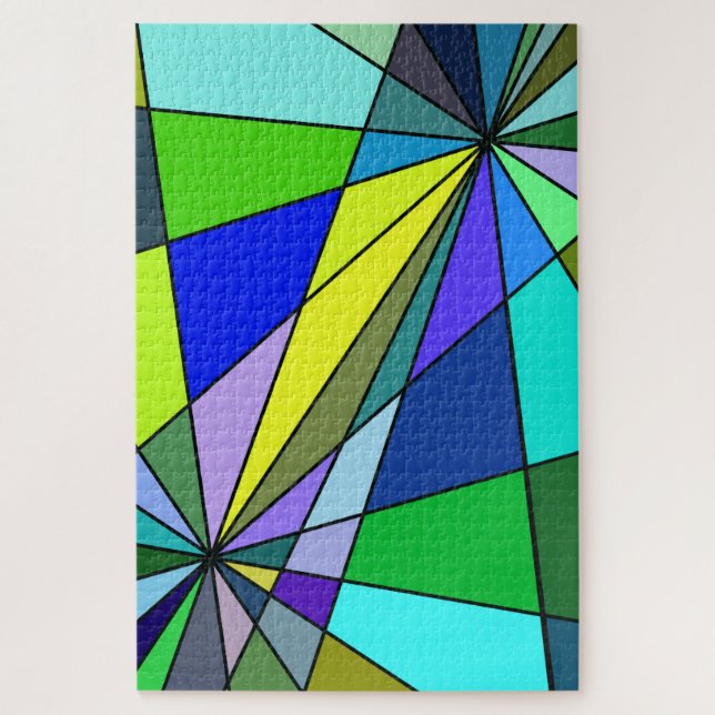 Puzzle Belle conception graphique Comme du verre de coule (Vertical)