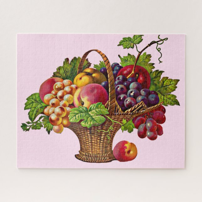 Puzzle belle corbeille de fruits victoriens (Horizontal)
