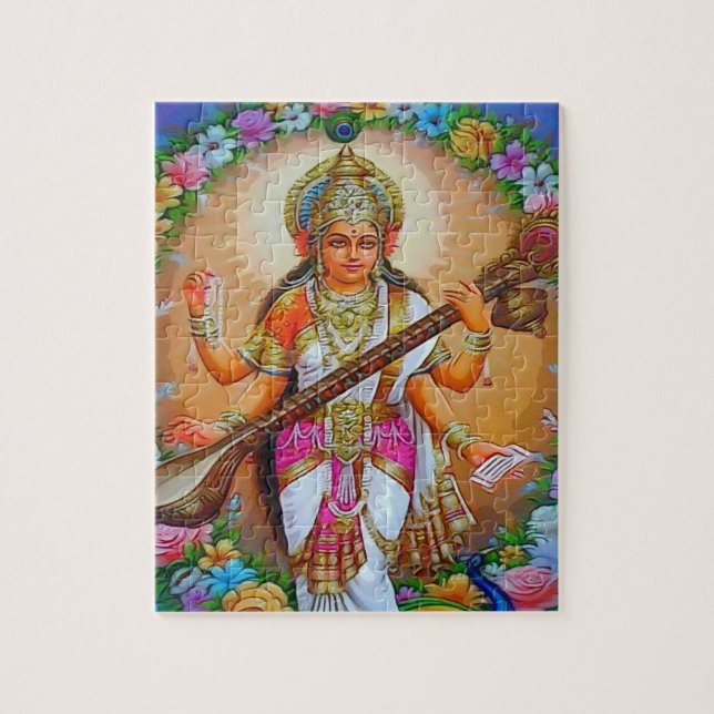 Puzzle Belle déesse Saraswati (Vertical)