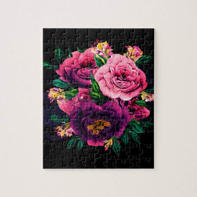 Puzzle belle disposition de fleurs (Vertical)