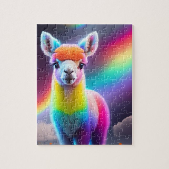 Puzzle Belle Douce Colorée Cute Llama (Vertical)