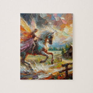 Puzzle Belle fée à cheval