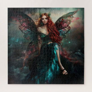 Puzzle Belle Fée en robe verte émeraude