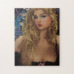 Puzzle Belle femme blonde