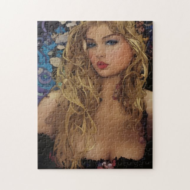 Puzzle Belle femme blonde (Vertical)