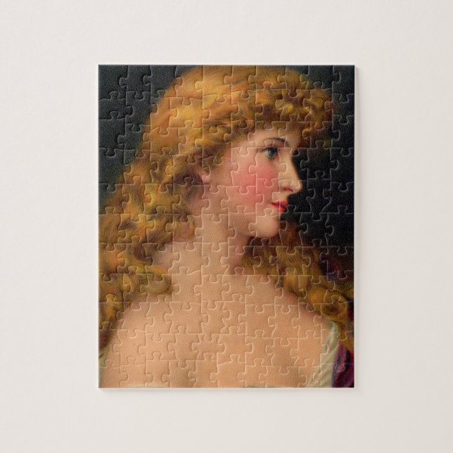 Puzzle Belle femme du 19ème siècle aux cheveux longs (Vertical)