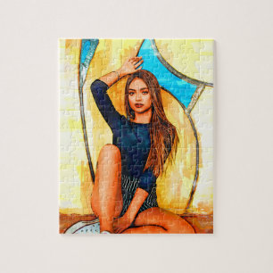 Puzzle Belle fille