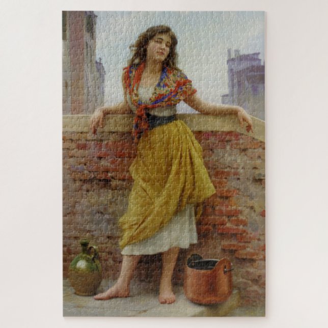 Puzzle Belle fille Italienne Transporteur d'Eau (Vertical)