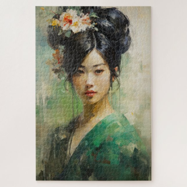 Puzzle Belle fille japonaise (Vertical)