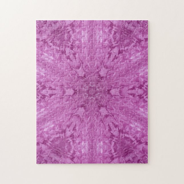 Puzzle Belle fille rose dentelle Motif Kaleidoscope (Vertical)