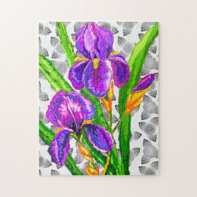 Puzzle Belle Fleur Iris (Vertical)