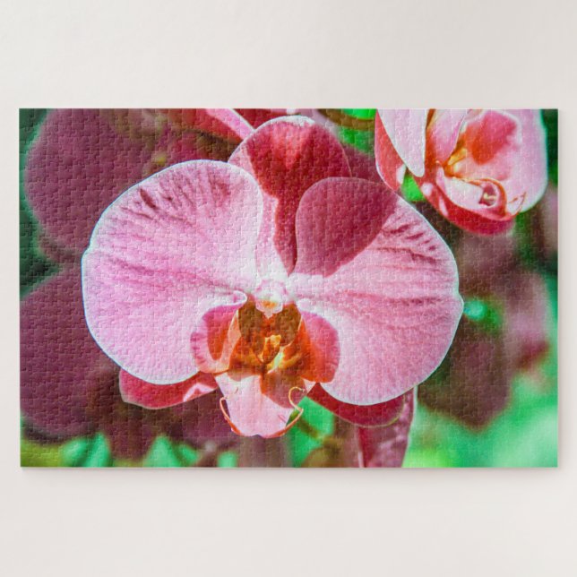 Puzzle Belle fleur rose (Horizontal)