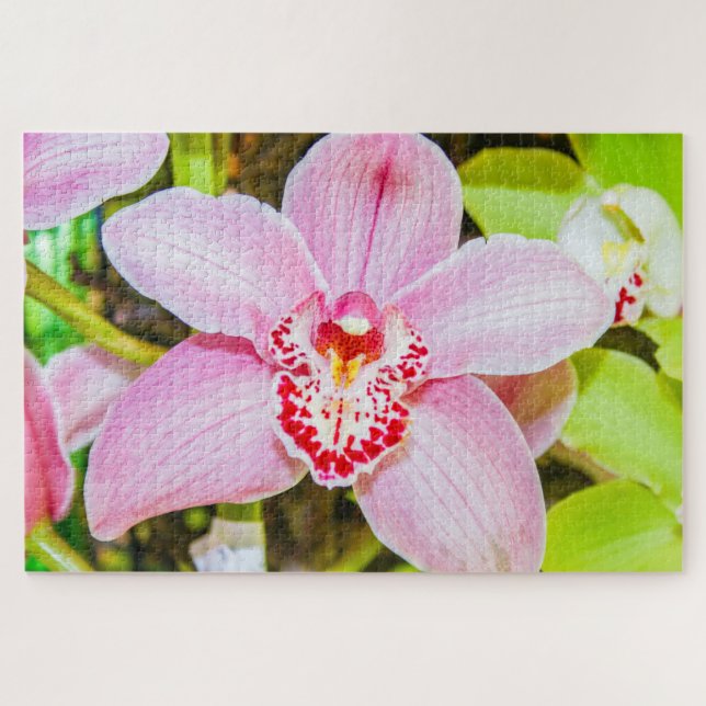 Puzzle Belle fleur violette et blanche (Horizontal)