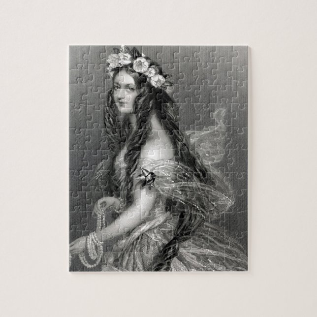 Puzzle Belle GYPSY mariée jour de mariage photo vintage (Vertical)