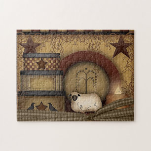 Puzzle Belle illustration du pays/Primitive