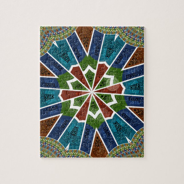Puzzle Belle impression d'art de conception de textile as (Vertical)