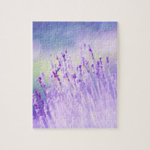 Puzzle Belle Lavande Fleur Champ ou prairie Purple