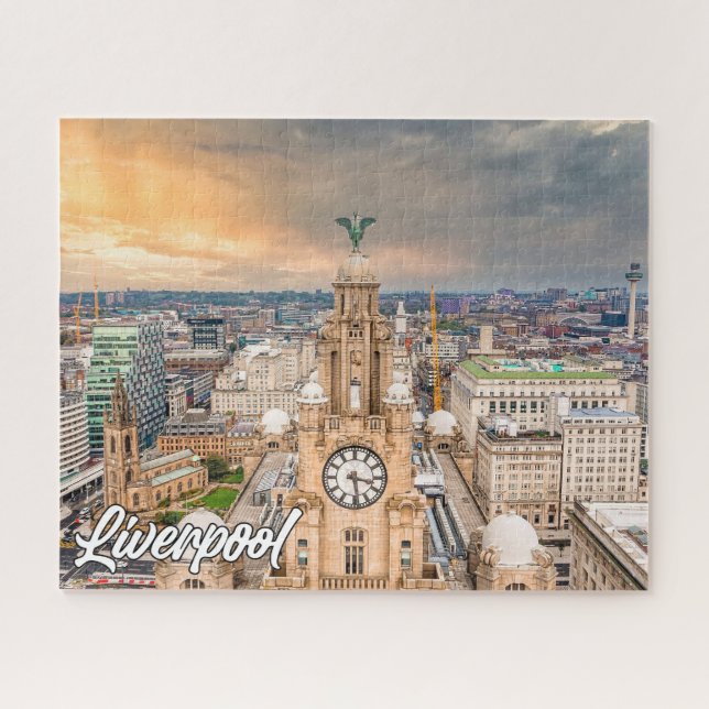 Puzzle Belle Liverpool historique, Angleterre, Royaume-Un (Horizontal)