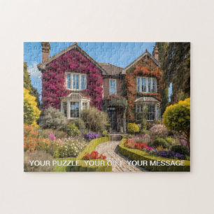 Puzzle Belle maison de campagne et jardin anglais