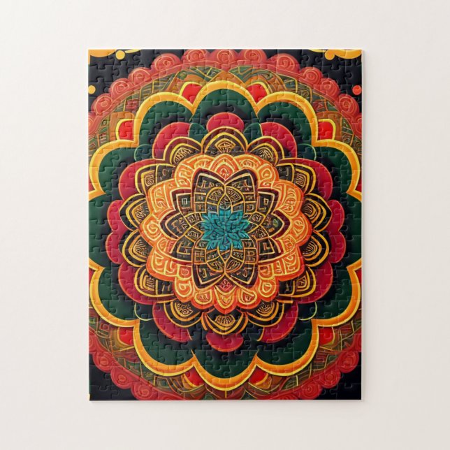 Puzzle Belle Mandala colorée (Vertical)