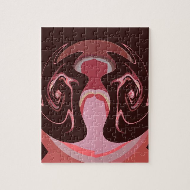 Puzzle Belle Motif Maroon Africain Design d'impression (Vertical)