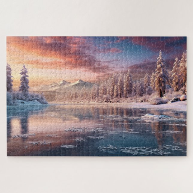 Puzzle belle nature hivernale (Horizontal)