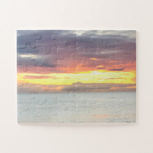 Puzzle Belle Orange jaune coucher de soleil d'été ciel oc