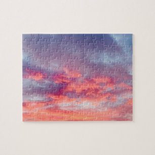 Puzzle Belle Orange rouge et rouge soleil couchant ciel é