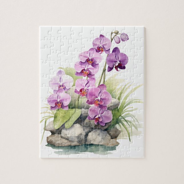 Puzzle Belle Orchidée violette (Vertical)