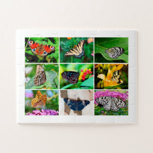 Puzzle Belle Papillons Photo Collage, Âge 4, 30 Pcs