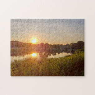 Puzzle Belle photo Lac Sunset Green Midwest Photo