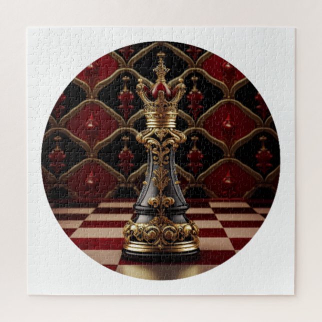 Puzzle Belle pièce d'échecs baroque - La Reine (Vertical)