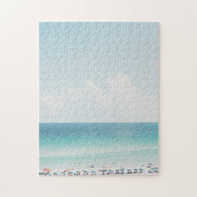 Puzzle Belle plage Photographie Cool Blue Ocean Skies (Vertical)