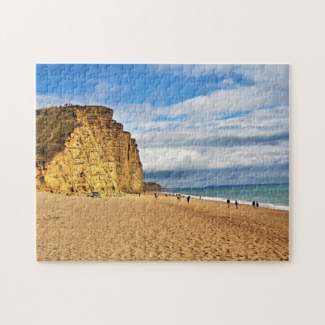 Puzzle Belle plage West Bay Beach Cliff Blue Sea (Horizontal)