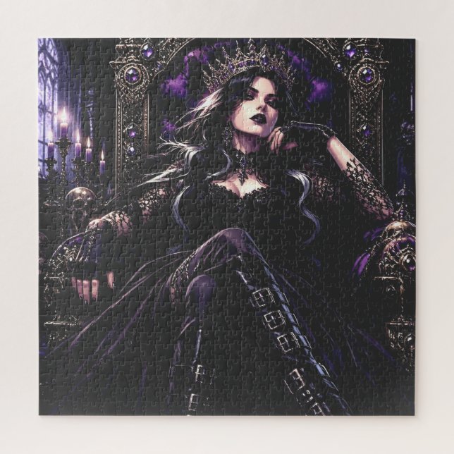 Puzzle Belle Reine Romantique Gothique (Vertical)