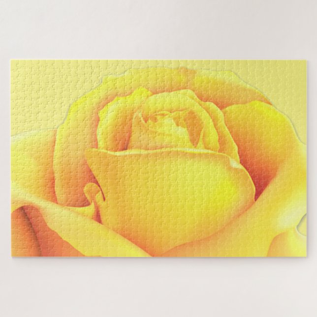 Puzzle Belle Rose Jaune (Horizontal)